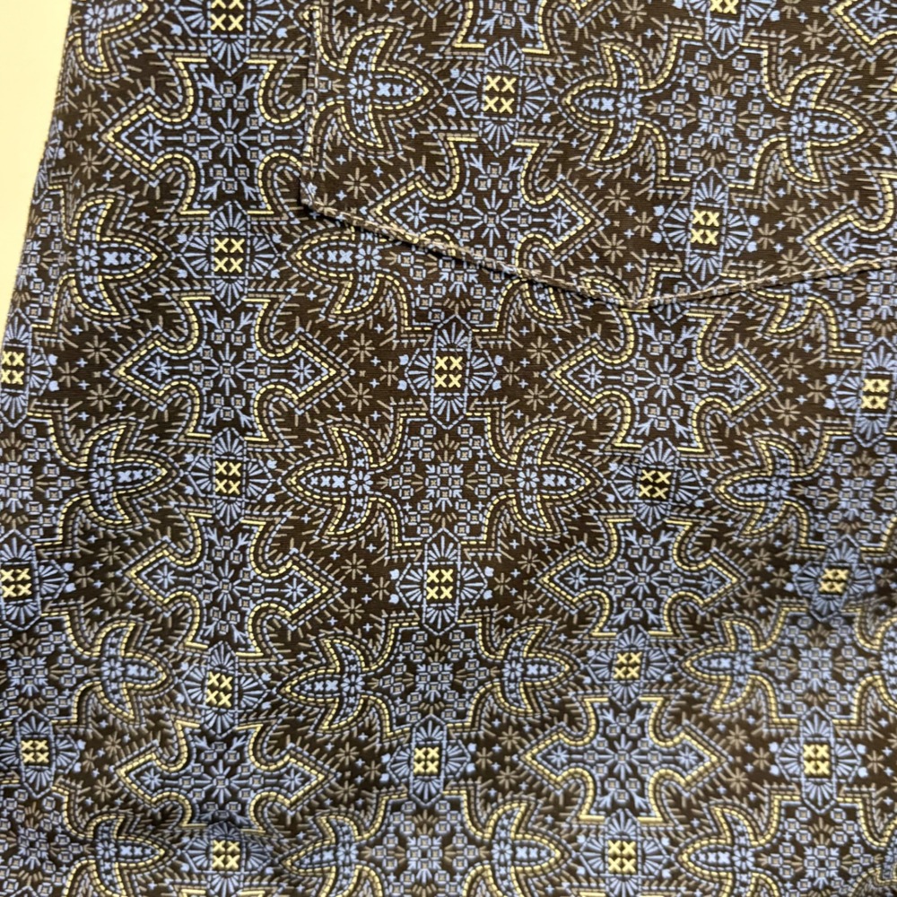 Panhandle Slim Mens XL Blue Geometric Snap Western Shirt Long Sleeve 30S8811 - Picture 4 of 6